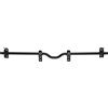 THIRARD Barra di sicurezza per porta, portone e finestra, acciaio, Ø 18x800mm, zincato nero - THIRARD