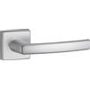 THIRARD Maniglia su rosetta quadrata Veles, per porta, Argento F1, alluminio - THIRARD