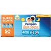 FATER SPA Pampers Sole e Luna Taglia 4 Maxi 7-18kg Super Scorta 50 pannolini