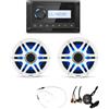 CLARION BUNDLE Stereo Rotondo CMM-20 e cavo Aux USB Casse CMSP-771RGB-SWG e Antenna FM Cod.CMM-20CMSP