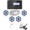 CLARION BUNDLE Stereo Rotondo CMM-20 con 2 Coppie di Casse CMSP-771RGB-SWG Antenna FM e Amplificatore 5 Canali Cod.CMM-CMSP77