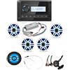 CLARION BUNDLE Stereo Rotondo CMM-20 con 2 Coppie di Casse CMSP-771RGB-SWG Antenna FM Amplificatore e Subwoofer Cod.CMM-CMSP77