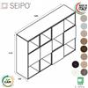 SEIPO CUBE Composizione 4 elementi con top incluso con 12 vani e 5 ante SEIPO COMP 4