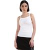 Calvin Klein Jeans Donna Canotta Outlined Strappy Scollo a U, Bianco (Bright White), XL