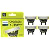 Philips OneBlade 360 QP440/50 4 pz