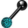 PIERCINGLINE - Barretta in titanio | EPOXY & SFERA IN TITANIO | Piercing per seno e lingua | Selezione di colori e dimensioni, 14 mm