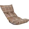 LIBEROSHOPPING Cuscino imbottito per poltrona relax sdraio giardino - Nocciola