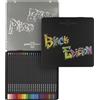 FABER-CASTELL - Set di matite colorate Black Edition da 24 pezzi | Matite colorate brillanti per carta chiara e scura con stesura morbida del colore, resistenti alla rottura ed ergonomiche