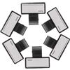 DOITOOL 6 Pezzi Etichetta Dello Targhette Per Cartellino Identificativo Portatile Fermaglio Per Badge Ospedaliero Nome Clip Opera Scheda Grafica Vuoto Plastica Abs