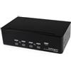 StarTech.com Switch KVM Dual DVI USB 4 porte con audio e hub USB 2.0