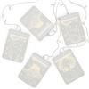 AmeliaHome Set di 5 luci a LED con ciondolo in acrilico, con USB, decorazione natalizia rettangolare