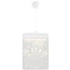 AmeliaHome Decorazione per finestra a LED in acrilico, a batteria, decorazione natalizia rettangolare Snowman