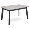 Skraut Home | Tavolo da Pranzo | Cucina, Sala da pranzo | 140 | Per 6 persone | Gambe in legno | Stile moderno | Cemento