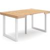 Skraut Home | Consolle allungabile | Tavolo consolle allungabile | 140 | Per 6 persone | Gambe in legno | Stile moderno | Rovere