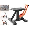 VEVOR Ponte Sollevatore Idraulico per Moto Bici da Officina Capacità Max. 200kg Altezza Regolabile 255 mm-460 mm, Ponte Sollevatore Alzamoto Antiscivolo da Officina per Moto Bici Operazione Idraulica