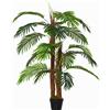 Outsunny Palmare Artificiale Altezza 1,2 m Albero Artificiale Tronco Ramificazioni Muschio Lichene Foglie Grande realismo Vaso Incluso