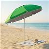 MIlani Home ombrellone da spiaggia poliestere uv tondo 1,80 m / palo da 22 mm