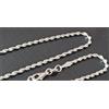 Collana In Argento - Maglia Torcida - Lunghezza 46 Cm (Rif. 50)