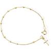 gioiellitaly Bracciale rosario argento 925 dorato grani lisci lucidi gioiello uomo donna bambino bimba unisex regalo comunione cresima gioiello spirituale bracciale preghiera