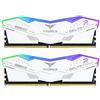 Team group Ram DIMM DDR5 32GB TeamGroup T-Force Delta RGB Dual-kit 2x16GB 6000MHz CL30 1.35V Bianco [FF8D532G6000HC30DC01]