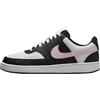 NIKE Court Vision Low Next Nature, Sneaker Donna, Nero Alluminio Bianco, 38.5 EU