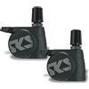SKS GERMANY AIRSPY AV SET Set di 2 Sistema di monitoraggio della pressione dei pneumatici con misurazione permanente (montare su valvole AV o Dunlop, antipolvere impermeabile, come manometro digitale)