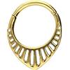 PIERCINGLINE Clicker anello segmento in acciaio chirurgico | tema | Piercing per Septum Tragus Helix | Selezione colore, 8 mm, Acciaio chirurgico, 0