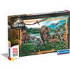 Clementoni - 23770 - Supercolor Puzzle - Jurassic World - 104 Pezzi - Puzzle Bambini 4 Anni, Puzzle Cartoni Animati - Made In Italy