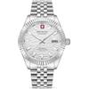 Swiss Military Hanowa Orologio automatico da uomo Master Diligenter 41 mm diametro data vetro zaffiro, argento
