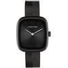 Calvin Klein Orologio Con Movimento Al Quarzo A Due Lancette da Donna Collezione CK ADORE con Cinturino in Maglia Metallica in Acciaio Inossidabile Nero - 25100100