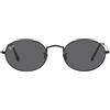 Ray-Ban Occhiali da Sole RB3547 002/B1 Oval Nero/Grigio Scuro Unisex