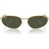 Ray-Ban Occhiali da Sole RB3734 001/31 Oro/Verde Unisex