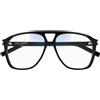 Saint Laurent Occhiali da Sole SL 596 DUNE 007 Nero/Trasparente Donna Fotocromatici