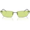 Ray-Ban Occhiali da Sole RB3731 004/2 Anh Argento/Verde Unisex