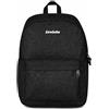 SEVEN Invicta Zaino Scuola Carlson, Nero Scintillante, Mono Scomparto 24 lt
