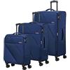 American Tourister Sun Break - Set di 3 Valigie, Blu (Navy)
