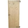 Home Idea Italia Porta in Legno per Casetta da Giardino in Abete Naturale - Su Misura con Accessori 74,5X191,5 cm