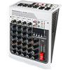wecan Mixer audio Bluetooth a 4 canali, interfaccia controller audio DJ, riproduzione USB/MP3, jack per microfono XLR, alimentatore da 48 V, processore di streaming FX Reverb/Delay, da studio DJ