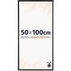 Dutch Frame Factory - Cornice 50x100 cm - Nero Opaco - Cornice per foto in Plastica con vetro plastico Antiriflesso - Cornice portafoto 50x100 cm - Easy