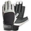 MOTIVEX vela Guanti in Neoprene Nero Grigio Retro 2 dita Breve, Unisex, nero, L