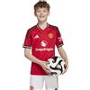 ADIDAS MANCHESTER UNITED FC JR HOME JERSEY 2025/2026 Maglia Replica Gara Ragazzo