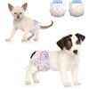 Dono pannolini per cani femmina, 24 pz., pannolino per gatti, mutande cane femmine, con indicatore di umidità, assorbenti, incontinenza, eccitazione urinaria, i cani in calore, XXS, XS, S, M, L