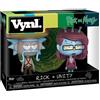 Funko 32267 Vynl 10,2 cm 2-Pack Morty: Rick W/Sombrero & Unity, Multi