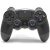 Xtreme Videogames Xtreme Joypad Controller Wireless Bluetooth Compatibile PlayStation 4, Mod. 90424, Colore Nero, Design Ergonomico, Connessione BT, Lunghezza Cavo Ricarica 2,5 m, Vibrazione, Ingresso Jack Audio