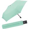 happy rain Ombrello tascabile con movimento automatico, menta, 97 cm