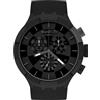 Swatch / Big Bold Chrono / Checkpoint Black / orologio uomo / quadrante nero / cassa plastica / cinturino silicone - SB02B400