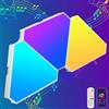 ZONJIE Triangolari Muro LED Luci - 3pcs Smart RGB Pannelli Luminosi Lampada da Parete Interni Design - Gaming Accessori Light Sincronia Musica Componibili Pannello Wall Luce per Stanza Wall