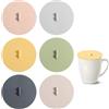 WeddHuis 6 Pezzi Coperchi in Silicone Riutilizzabili Anti-Polvere per Tazze Bicchieri Mug Caffè Boccale Birra (10cm) (Colorato)