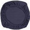 Yikko - Coprisedia lavabile per sedie da ufficio, elasticizzato, in spandex, federa per sedie per sala da pranzo, decorazione per feste, per matrimoni, bar, colore blu scuro