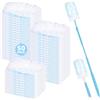 Nicemiya 52 Pezzi Panni Catturapolvere Compatibile con Swiffer Ricarica Panno Magnetico per la Polvere per Pulire Peli di Animali, Polvere e Sporco (50 Piumini + 2 Manici, Blu)